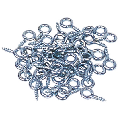 Picture of Standard Screw Eyes - Size: 1/4", Pkg of 100