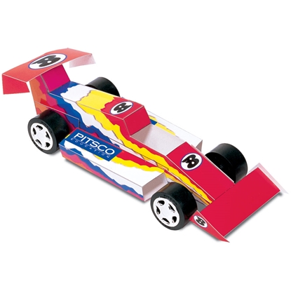 Picture of Pitsco Fold-N-Roll Indy Car Racer Template Package of 25