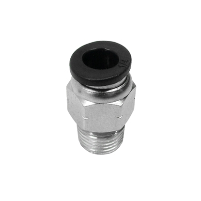 Picture of Pneumatic fitting, straight, 1/4" tube, press-in, 1/4" NPT male 