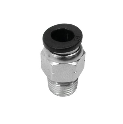 Picture of Pneumatic fitting, straight, 1/4 inch tube, press-in, 1/8 inch NPT male 