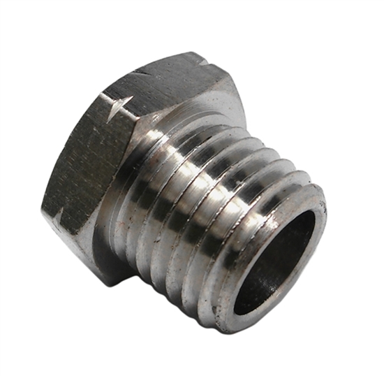 Picture of 1/4" NPT Hex Head Brass Plug