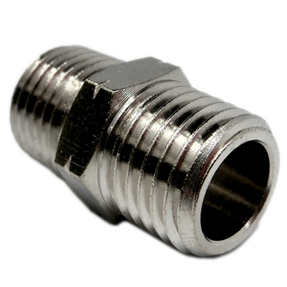 Picture of Fitting, Brass, Hex Nipple, 1/4" NPT 