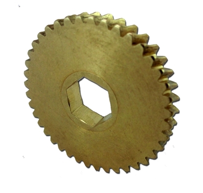 Picture of 40T Worm 0.5" Hex Bore, Brass Gear