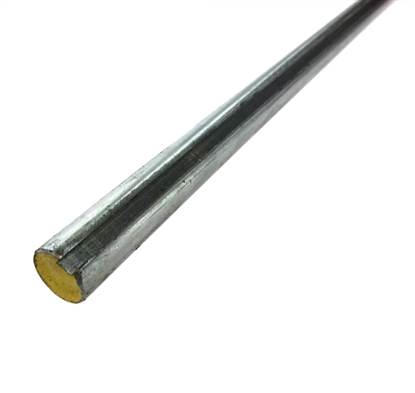 Picture of 1/2" Diameter Steel Shaft stock, 1/8" keyway, 30" long 