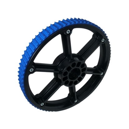 Photo de 8" Plaction Wheel with Blue Nitrile Tread