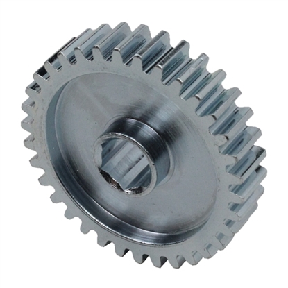 Picture of 34 Tooth 20 DP 0.375" Hex Bore, Steel Gear 