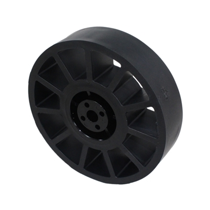 Photo de 4" Compliant Wheel, Nub Bore, 60A Durometer, Black