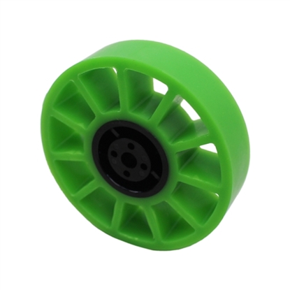 Picture of 4" Compliant Wheel, Nub Bore, 35A Durometer, Green