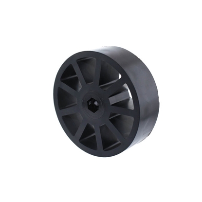 Picture of 3 inch Compliant Wheel, 1/2 inch Hex, 60A Durometer, Black