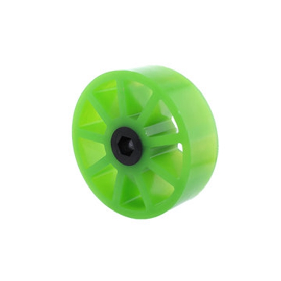 Picture of 3 inch Compliant Wheel, 1/2 inch Hex, 35A Durometer, Green