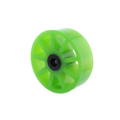 Picture of 3 inch Compliant Wheel, 3/8 inch Hex, 35A Durometer, Green