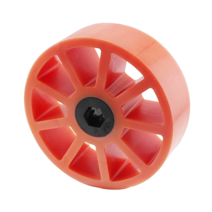 Picture of 3 inch Compliant Wheel, 3/8 inch Hex, 40A Durometer, Orange