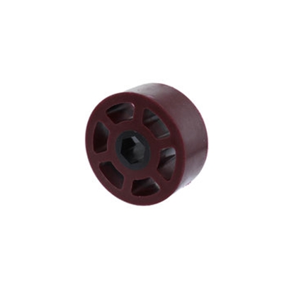 Picture of 2.25  inch Compliant Wheel, 1/2 inch Hex, 45A Durometer, Maroon
