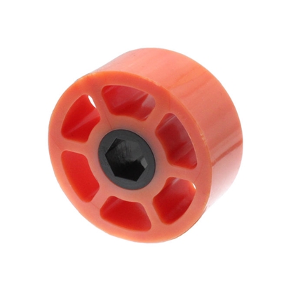 Picture of 2.25 inch Compliant Wheel, 1/2 Inch Hex, 40A Durometer, Orange
