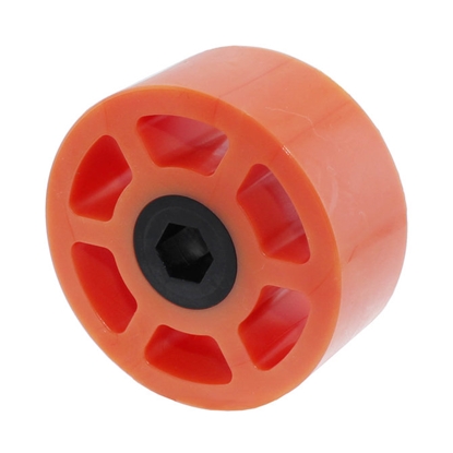 Picture of 2.25 inch Compliant Wheel, 3/8 inch Hex, 40A Durometer, Orange