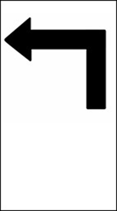  Left Turn Only Sign