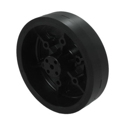 Picture of 4" Stealth Wheel with 5mm Hex Bore, Black, 60 Durometer (am-3665_blk)