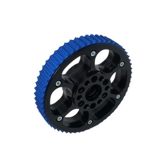 Photo de 6" Plaction Wheel with Blue Nitrile Tread
