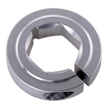 Photo de 1/2 in. Hex Collar Clamps, Silver Thin (0.25in) - 1 part