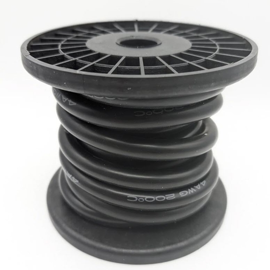 Picture of 10 Feet - Black 4 AWG Flexible Silicone Jacketed Wire