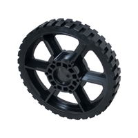 Photo de 6" HiGrip Wheel, 60A Durometer, Black 