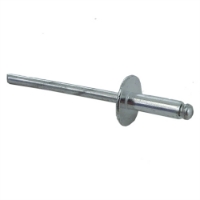 Photo de 1/8" Dia. Alum. Rivet, 0.400 Long, Large Head [Qty-500] 