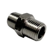 Photo de Fitting, Brass, Hex Nipple, 1/8" NPT 