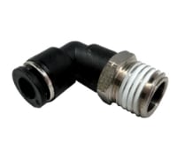 Picture of Fitting, pneumatic, elbow, 1/4" tube press-in, 1/4" NPT male 