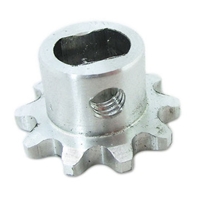 Picture of 10 tooth, 25 series, DD bore, Sprocket with 10-32 set screw