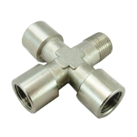 Photo de Fitting, Cross, Brass, 1/8" NPT, 3 F, 1 M 