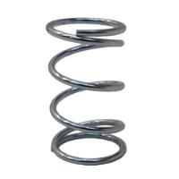 Photo de Compression Spring, 0.50" L, 0.30" OD, 0.026" Wire, Steel Zinc Plated 