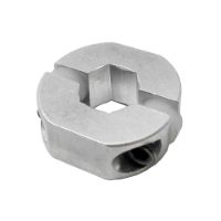 Photo de Collar Clamp, 3/8 Hex Bore, 2 Pc with Flats 