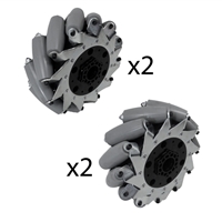 Photo de 8" MK Mecanum Wheel - Set of 4 - Special Order