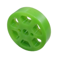 Picture of 2" Compliant Wheel, Nub Bore, 35 Durometer Green