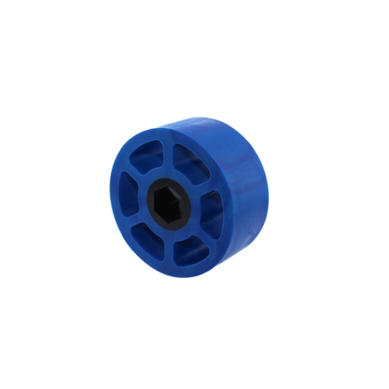 Photo de 3 inch Compliant Wheel, 1/2 inch Hex, 50A Durometer, Blue