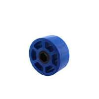 Photo de 2.25  inch Compliant Wheel, 1/2 inch Hex, 50A Durometer, Blue