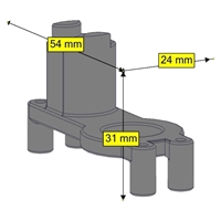Tetrix Prime Servo Mounting Bracket 