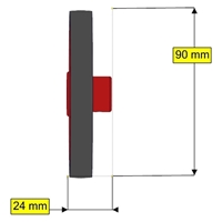 Tetrix Prime 90MM Wheel with Tire 