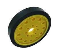 Photo de 75mm Drive Wheel 60A 12.5mm wide 1/2" Inner Hex Black