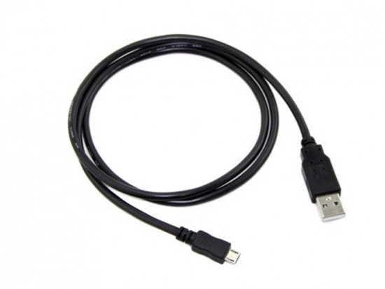 Photo de USB Cable, Type A to Micro-B, Black, 1M