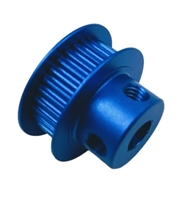 Photo de 30 Tooth  GT2 6mm D-Shaft Timing Belt Pulley