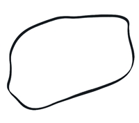 Photo de GT2 Timing Belt, 2mm Pitch, 6mm width, 630mm Closed, (2 pack)
