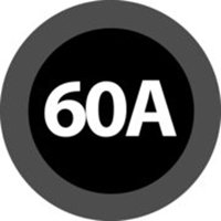 Picture of 2" Compliant Wheel, 3/8 inch Hex, 50 Durometer Black
