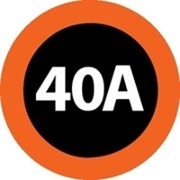 Picture of 4" Compliant Wheel, Nub Bore, 40A Durometer, Orange