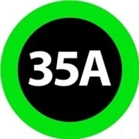 Picture of 2" Stealth Wheel 5mm Hex, Green, 35 Durometer (am-3664_green)