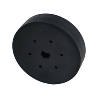 Photo de 4" Stealth Wheel, 1/2" Hex Bore, 60A, Black, Durometer (am-2647_Blk)