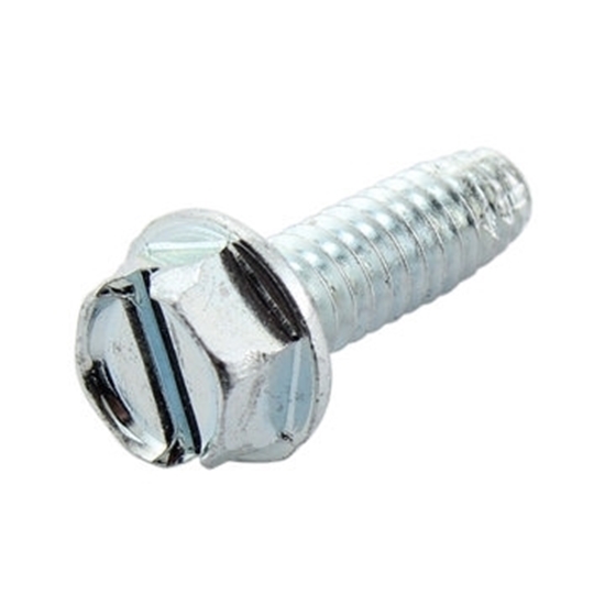 Picture of 1/4-20 x 0.75 in. Slotted Indented Hex Thread Cutting Screw