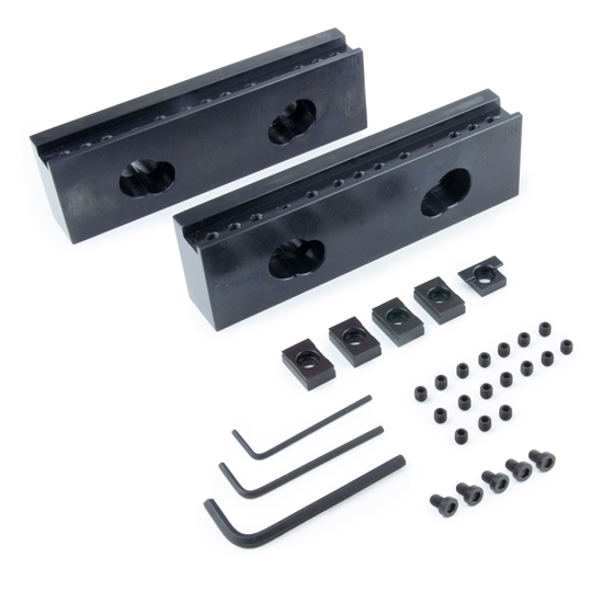 Photo de 6 in. TalonGrip™ Vise Jaw  - Mitee-Bite Part Number 32065 - Compatible with Tormach 4 in. and 5 in. vices