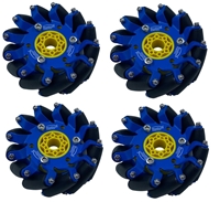 Picture of 100mm Slim Mecanum Wheel Set (Bearing Rollers, 2 left, 2 right)