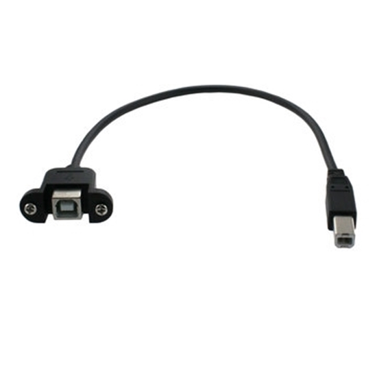 Photo de USB B Male to USB B Female Panel Mount